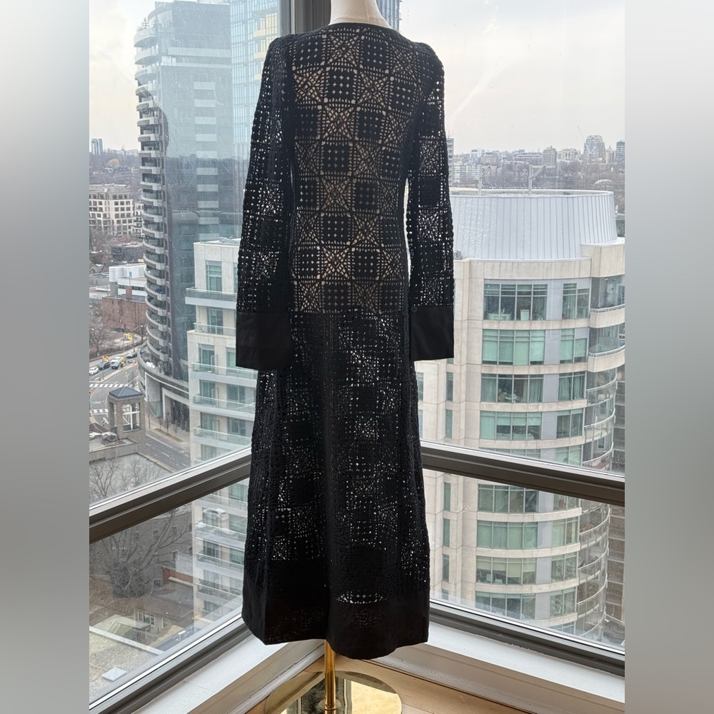 🆕 SIR THE LABEL 🧿 NWOT Rayure Long Sleeve Crochet Maxi Dress, Sz 1 US 4 - Picture 8 of 17